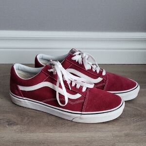 Vans Burgundy Suede Old Skool Sneakers